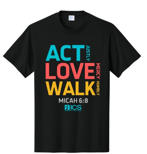 MICAH Youth and Adult Black Tee