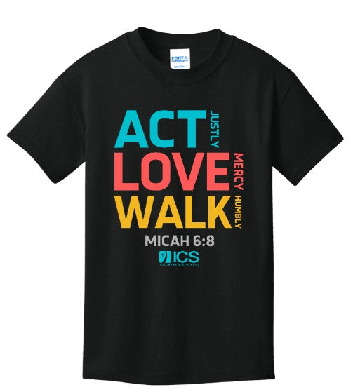 MICAH Youth and Adult Black Tee